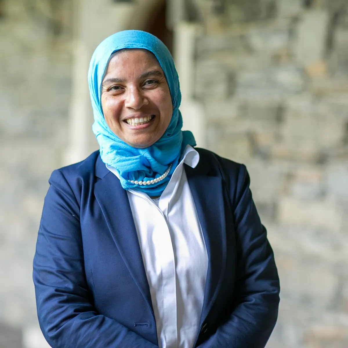 Professor Manar Darwish teaches Arabic at Bryn Mawr College