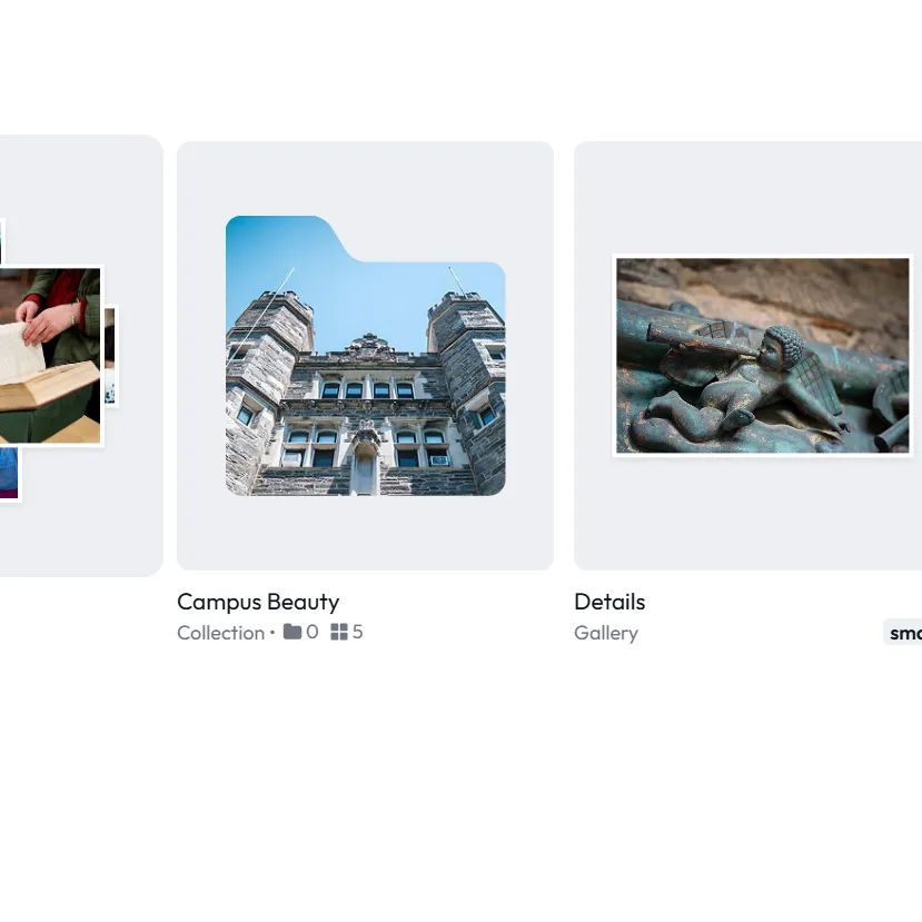 Images of folders with photographs inside