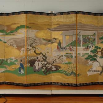 Kano Screen depicting Tale of Genji