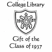 Class of 1937 Memorial Fund bookplate