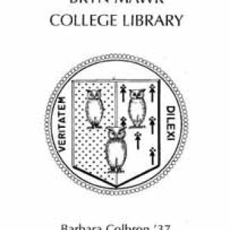 Barbara Colbron Library Fund bookplate
