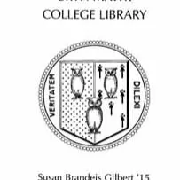 Susan Brandeis Gilbert Fund bookplate