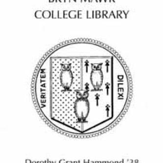 Dorothy Grant Hammond Library Fund bookplate