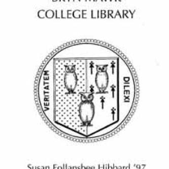 Susan Follansbee Hibbard Memorial Book Fund bookplate