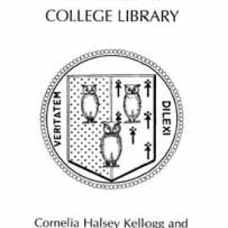 Cornelia Halsey Kellogg and Cornelia Halsey Carroll Fund for Purchases in Humanities bookplate