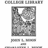 John J. Moon and Charlotte L. Moon Fund for Library Purchases in History of Religion bookplate