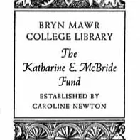 Caroline Newton Book Fund bookplate