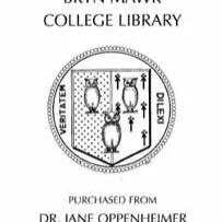 Dr. Jane Oppenheimer Fund bookplate
