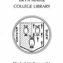 Elizabeth W. Pearson Memorial Fund for Library Books bookplate