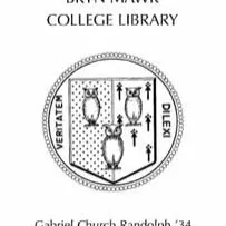 Gabriel C. Randolph Fund bookplate