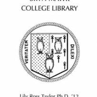 Lily Ross Taylor Fund bookplate