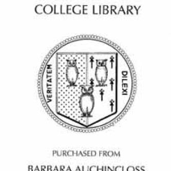Barbara Auchincloss Thacher 1940 Library Fund bookplate