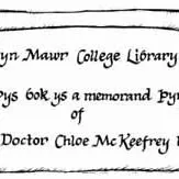 Chloe McKeefrey Usis Fund bookplate