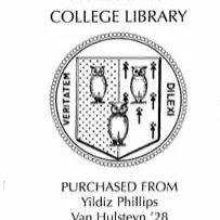 Yildiz Phillips van Hulsteyn Book Fund bookplate