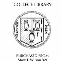 Mary J. Wilson Library Fund bookplate