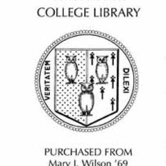Mary J. Wilson Library Fund bookplate