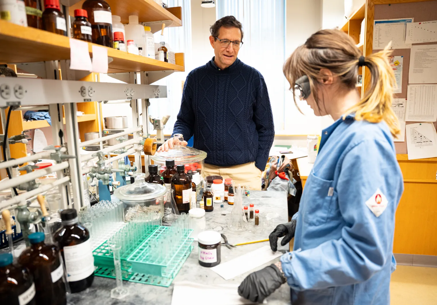 Bill Malachowski in the lab.