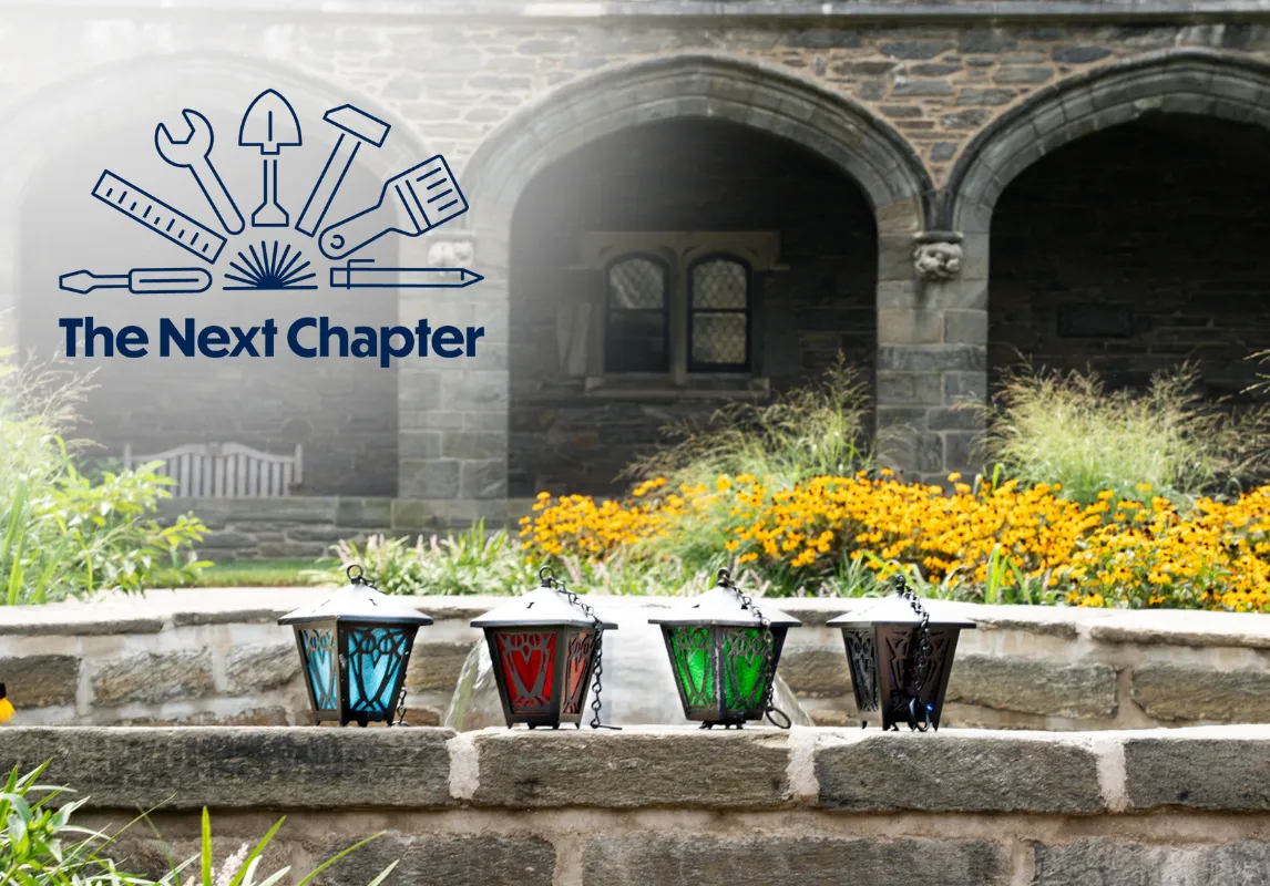 Logo with lanterns