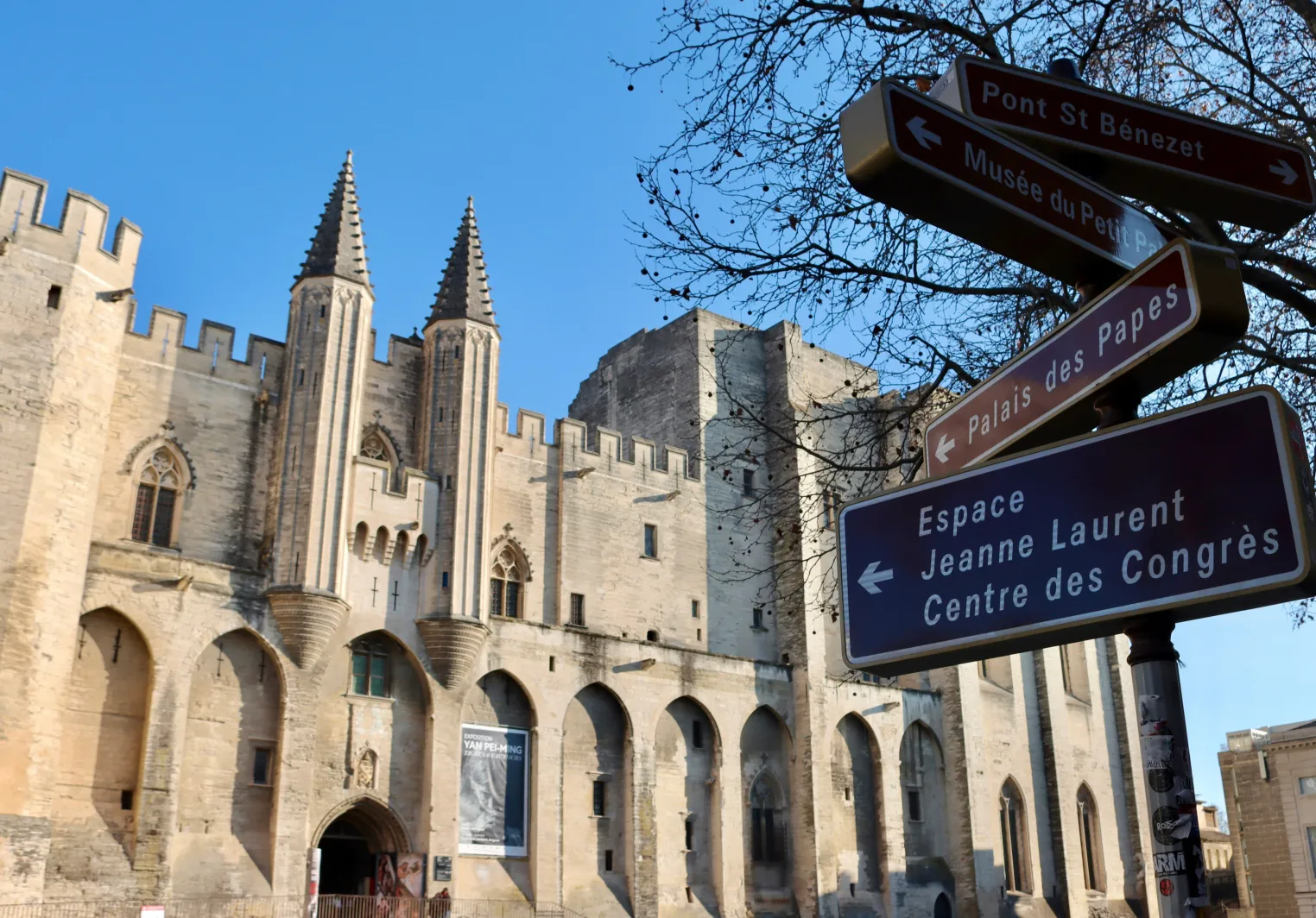A palace in Avignon France