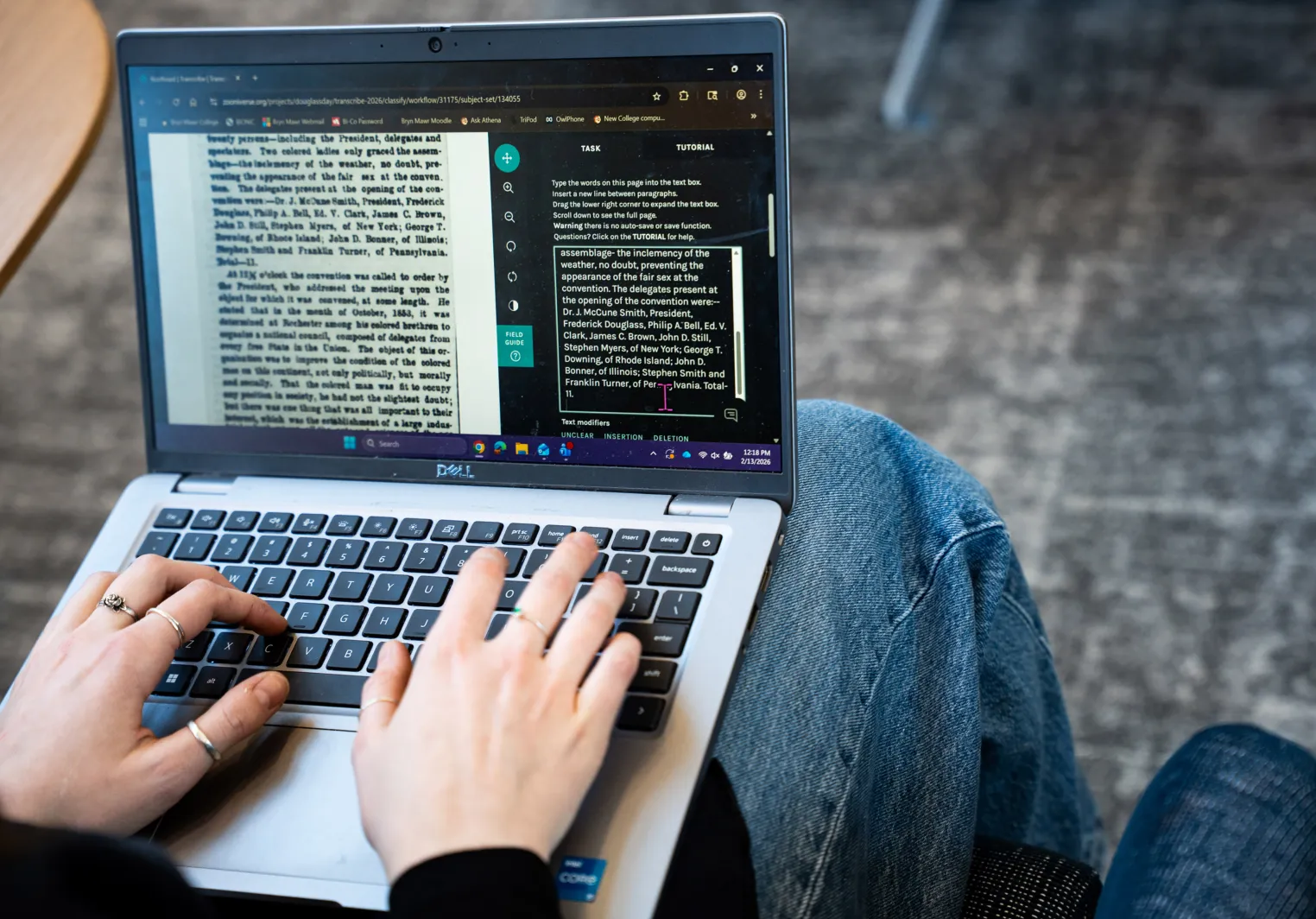 Creative writing example typing