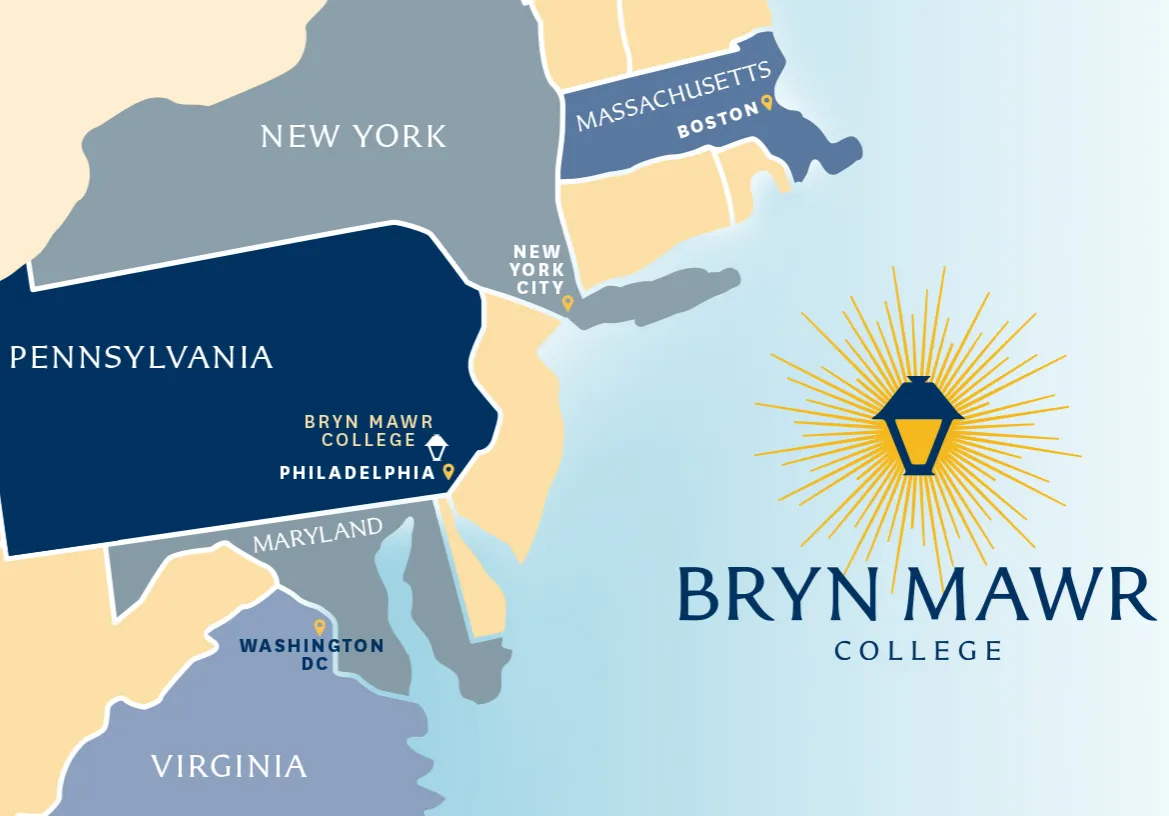 Map of places to explore near philly and bryn mawr