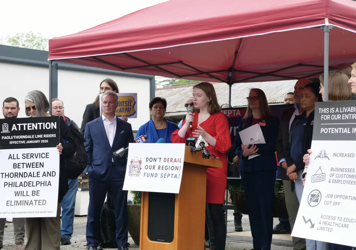 Olivia Loudon '25 SEPTA Press Conference