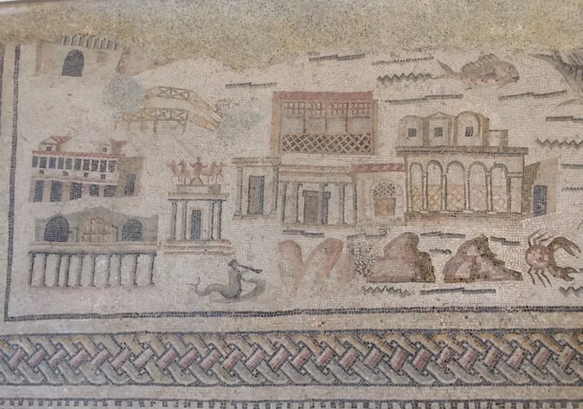 A mosaic from Annaba (Hippo), showing Hippo in late antiquity.