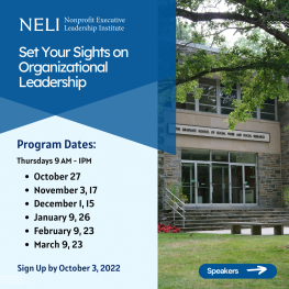 NELI Set Your Sights on Organizational Leadership 2022-23 Program Dates