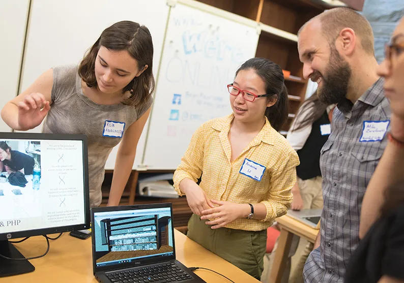 Elia Anagnostou and Arianna Li at the Digital Scholarship Student Symposium