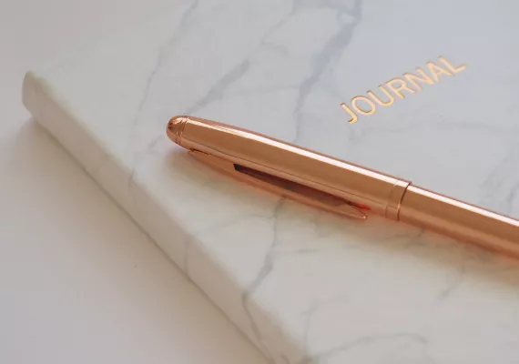 Journal and pen