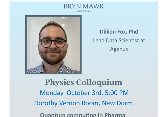 Physics Speaker Dillion Fox poster
