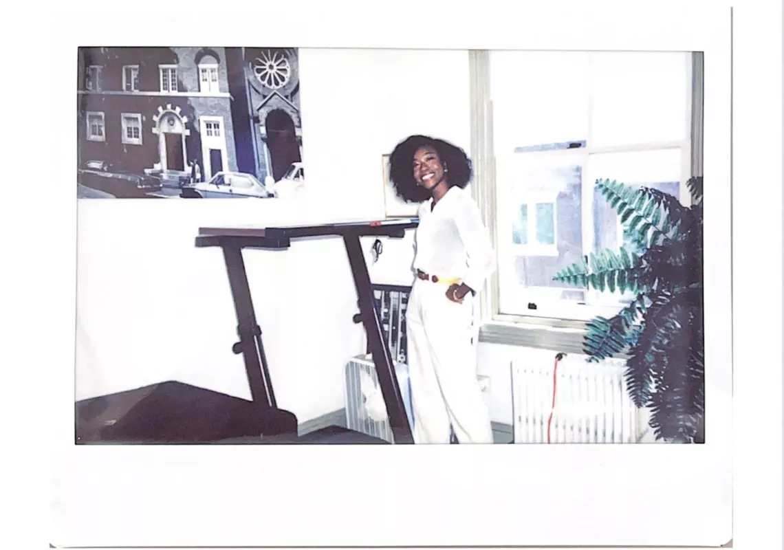 Polaroid photo of Annalise Ashman