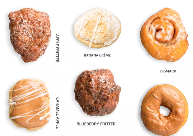Image of six Beilers doughnuts 