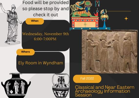 Archaeology Fall 2022 Info Session Poster