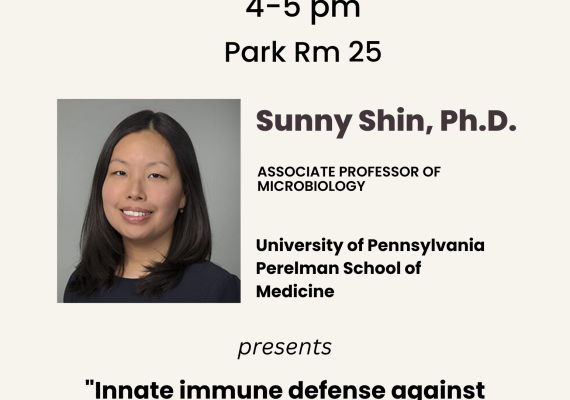 Biology Seminar with Sunny Shin, PhD Feb. 13, 2023