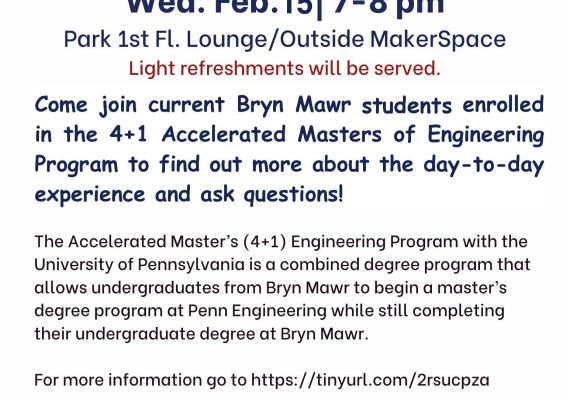 Penn Engineering 4+1 Q&A Feb. 15 event poster