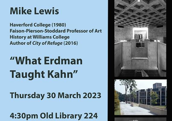Mike Lewis "What Erdman Taught Kahn" postere