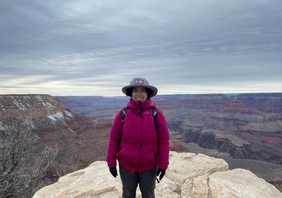 Adalia Rodriguez at the Grand Canyon