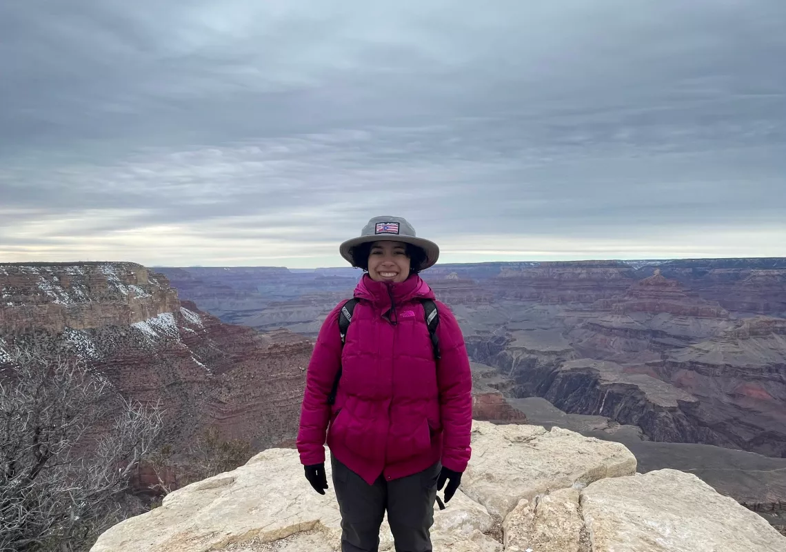 Adalia Rodriguez '24 at Grand Canyon
