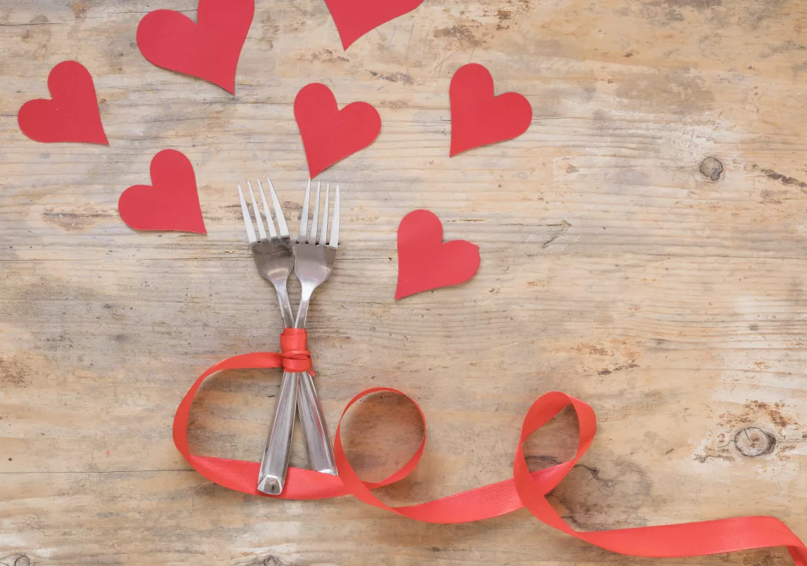 Food heart Stock