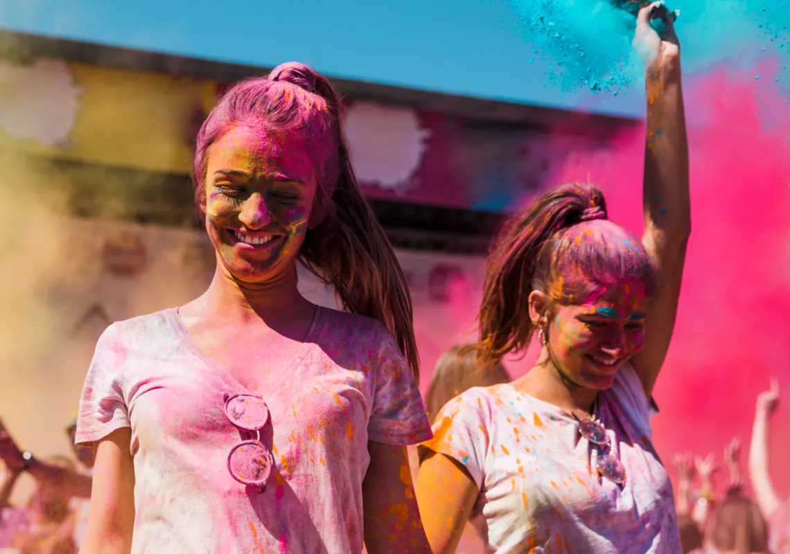 Holi powder stock