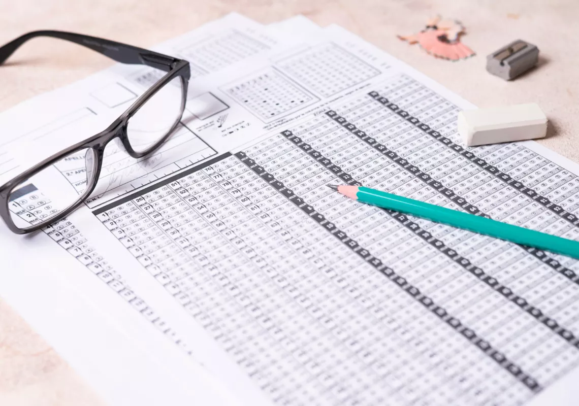 Exam Sheet Stock