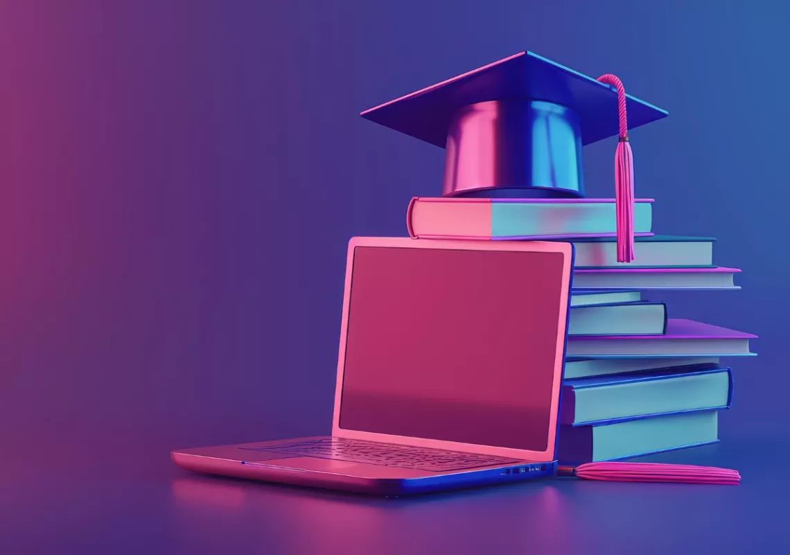 laptop and cap stock