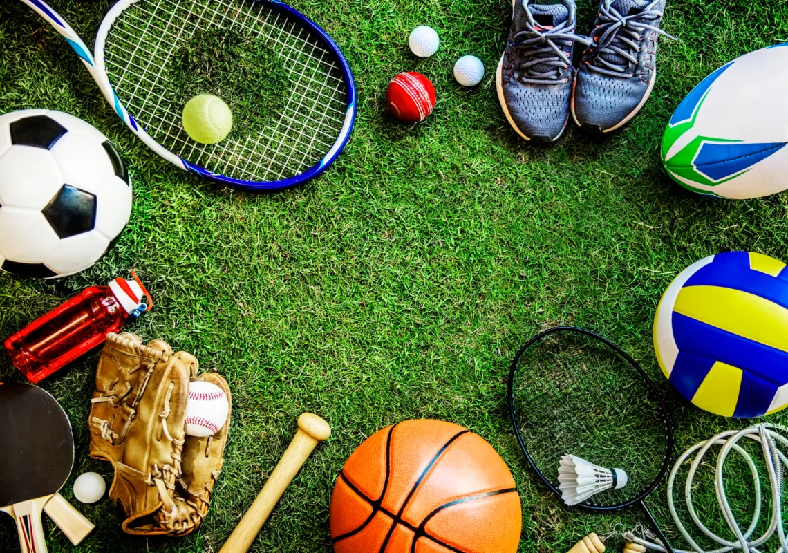 Sports athletics stock