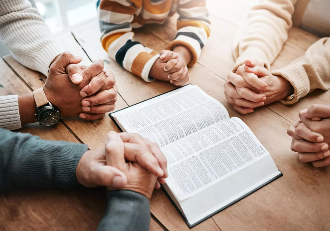 Bible Study stock