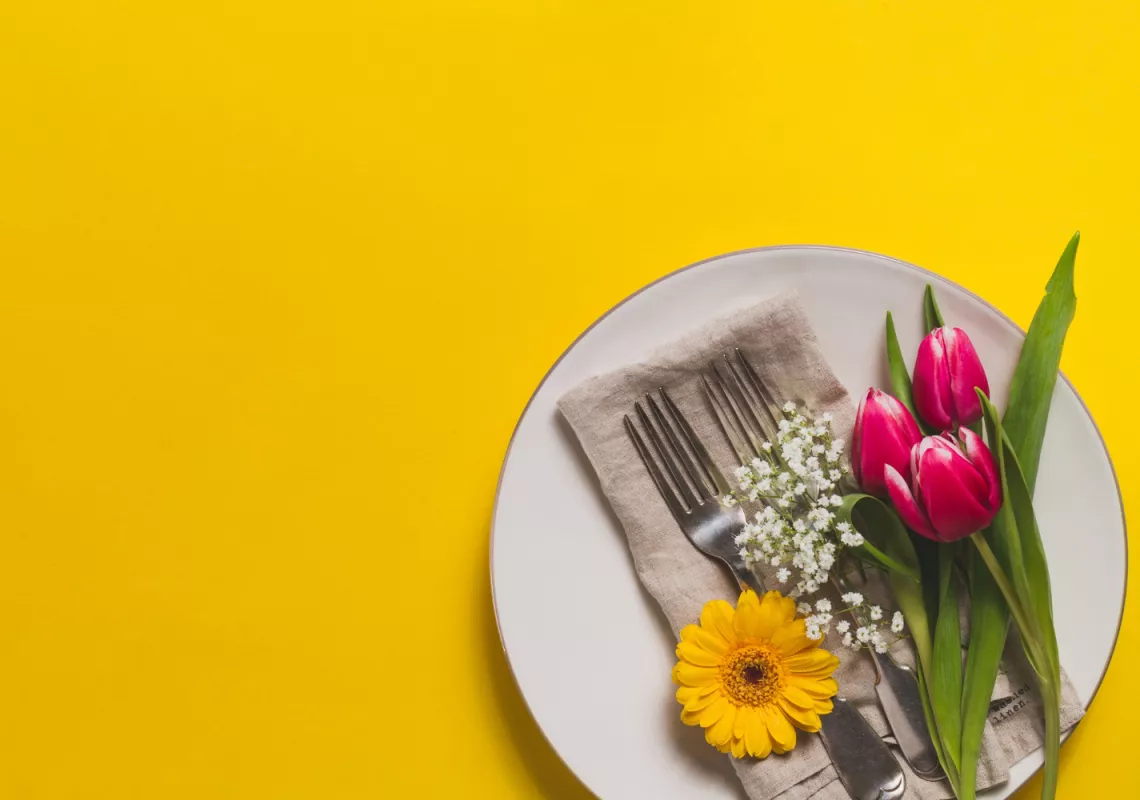 Spring Flower and plate stock