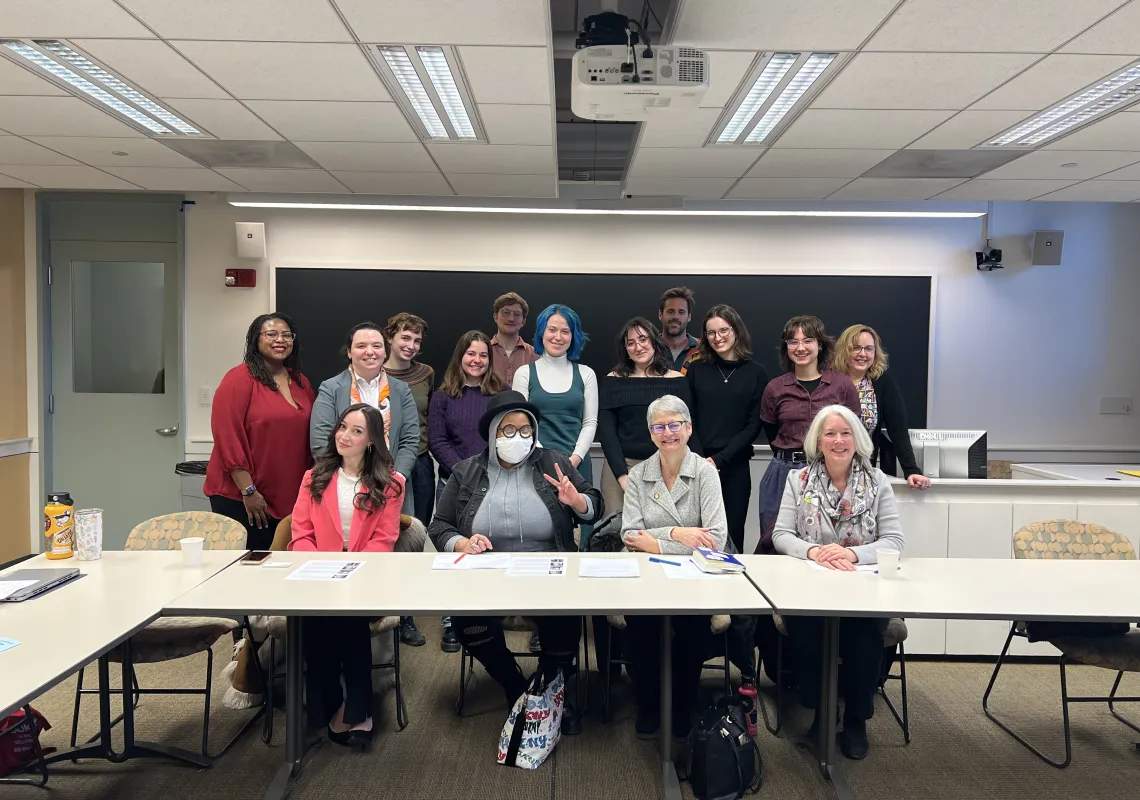 Grant writing alumnae/i panel with student participants