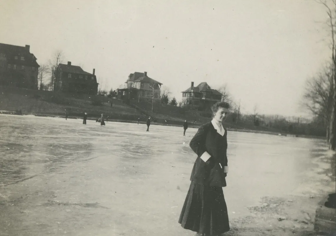 Ice skating