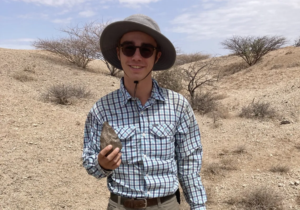 student posing for a photo in Kenya