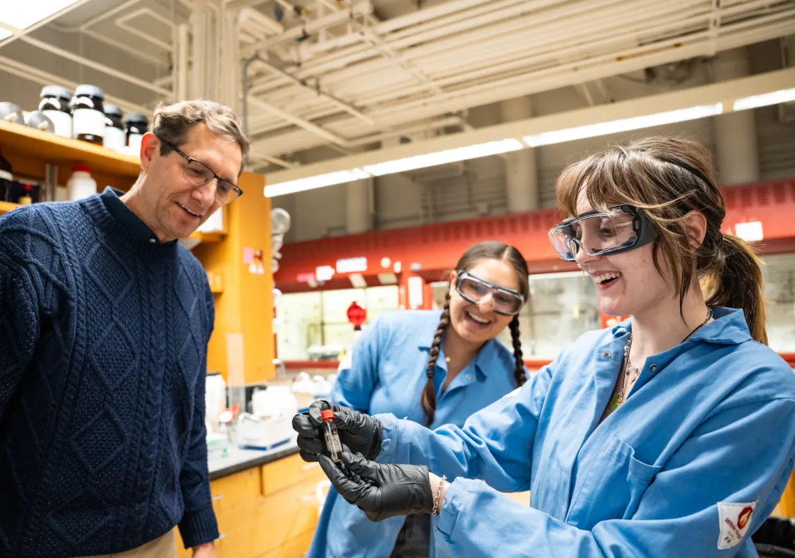 Malachowski with students